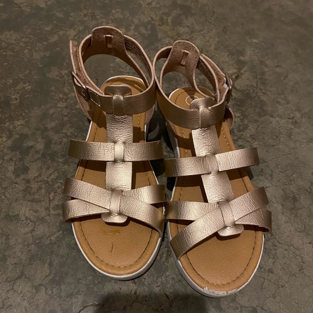 Rose gold sandals